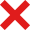 piros x ikon